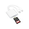 Czytnik kart 2w1 USB-C Lightning – adapter SD/TF do iPhone, iPad, Android